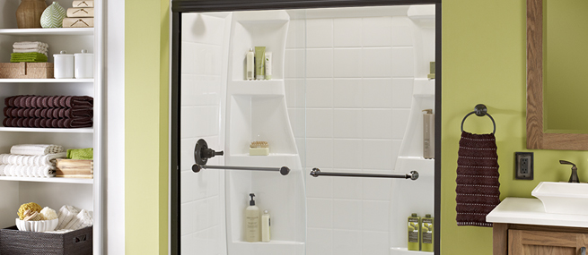 Sliding Glass Shower Doors | Delta Faucet - Walk-in